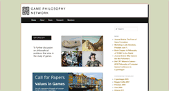 Desktop Screenshot of gamephilosophy.org