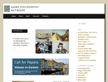 Tablet Screenshot of gamephilosophy.org